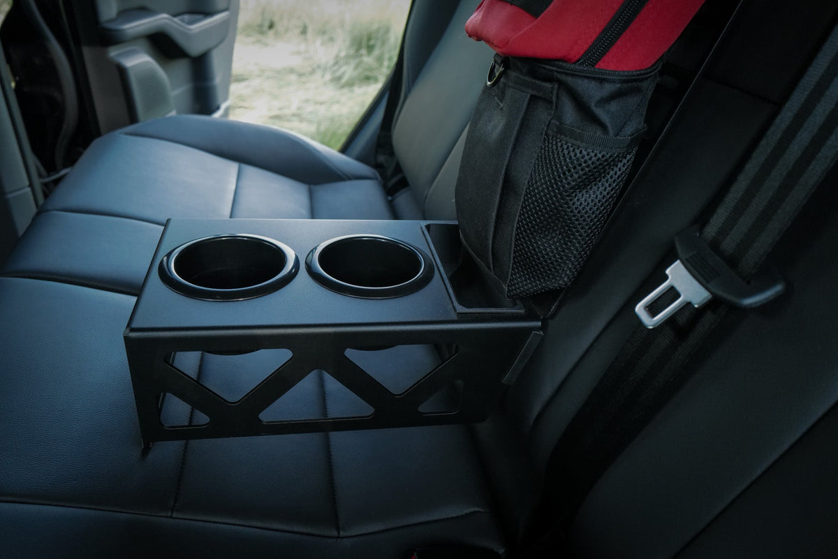 Canyon Adventure Vans rear seat cup holder and MOLLE panel for INEOS Grenadier