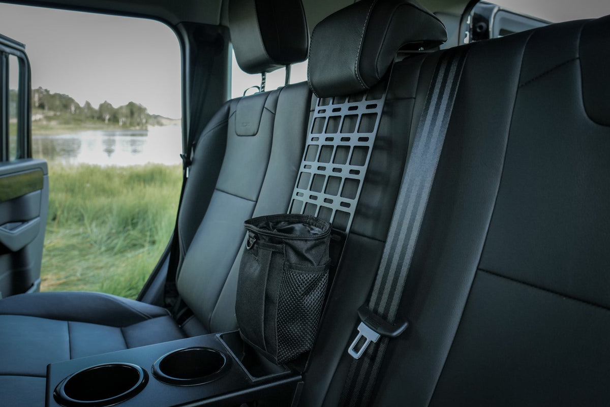 Canyon Adventure Vans rear seat cup holder and MOLLE panel for INEOS Grenadier