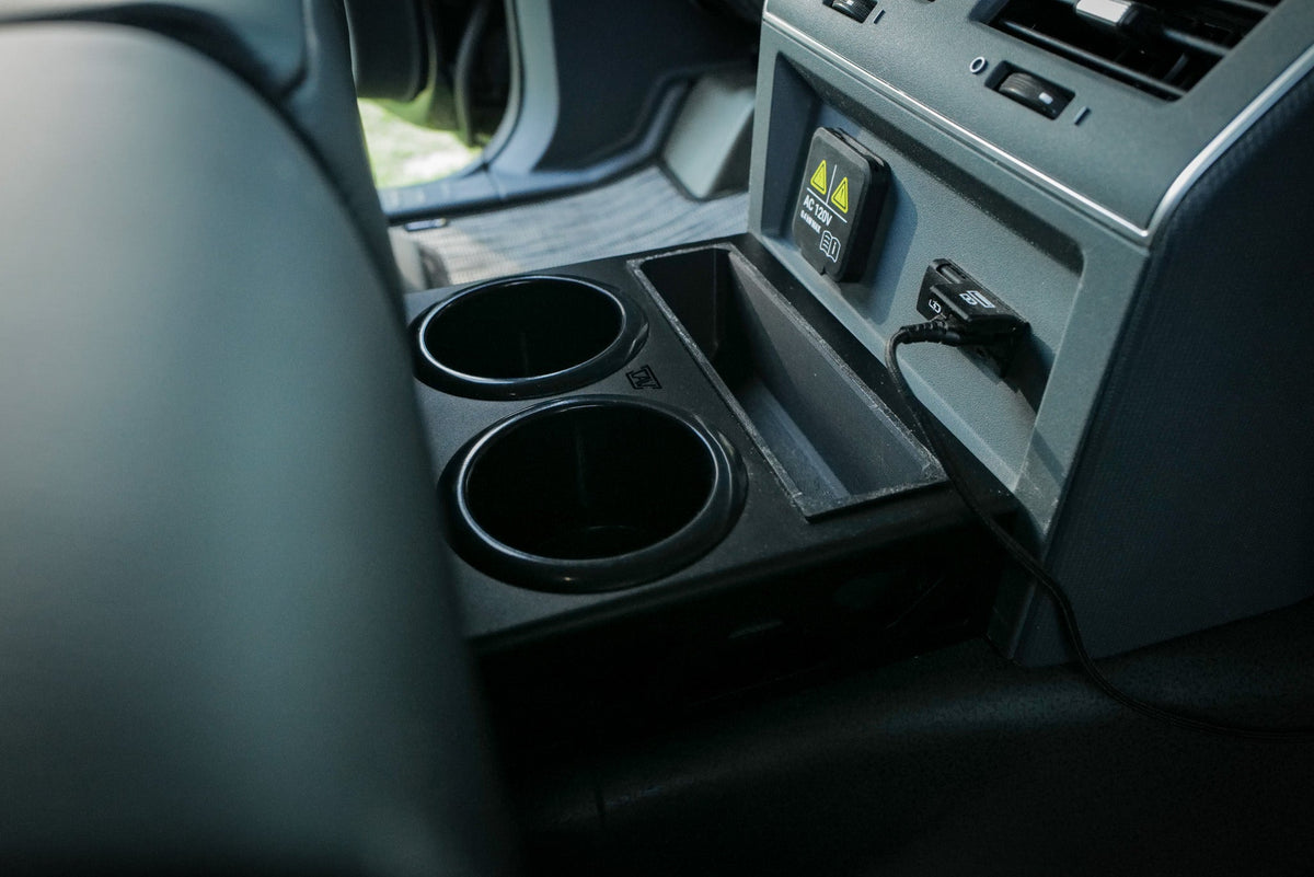 Canyon Adventure Vans rear seat cup holder and storage tray for INEOS Grenadier