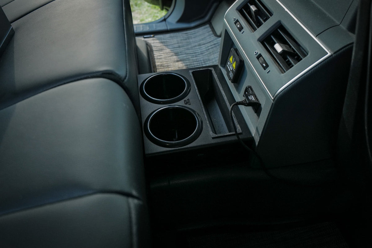 Canyon Adventure Vans rear seat cup holder and storage tray for INEOS Grenadier