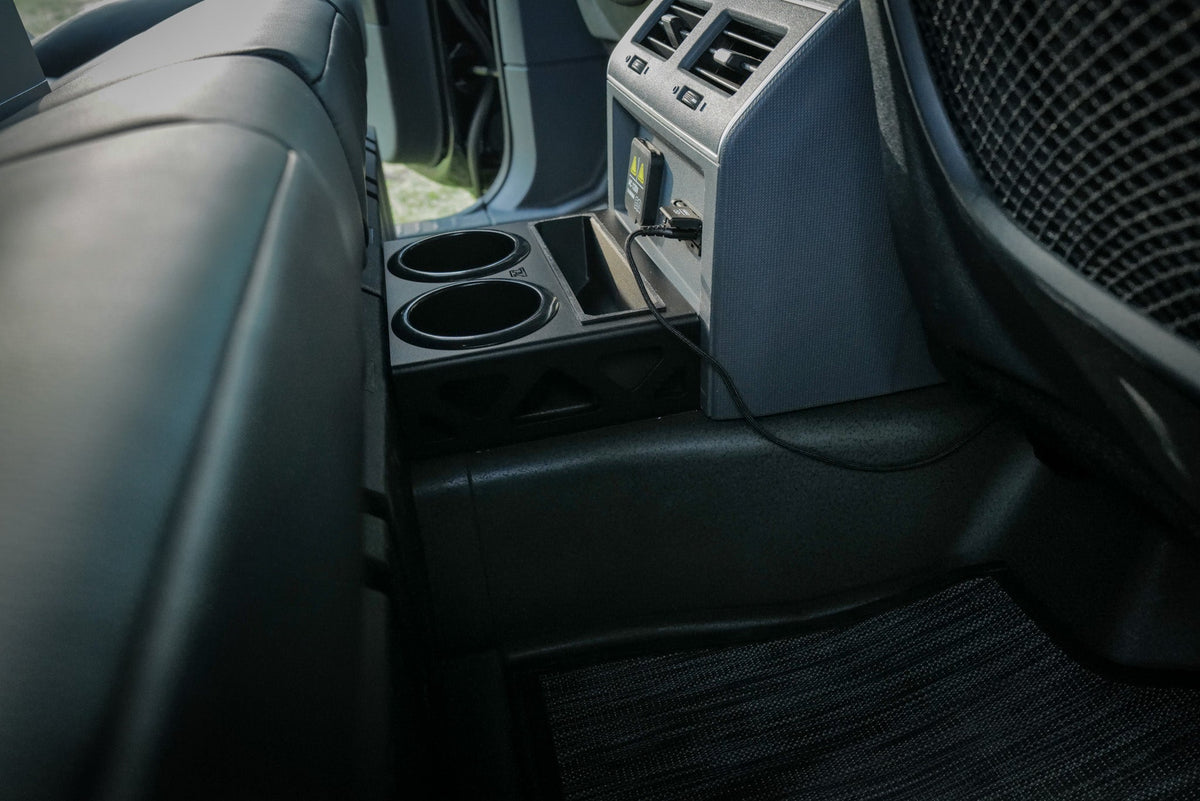 Canyon Adventure Vans rear seat cup holder and storage tray for INEOS Grenadier