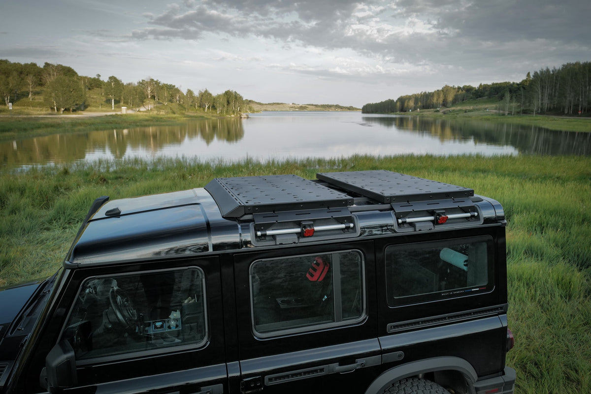 Canyon Adventure Vans Roof Platform modular gear mount for INEOS Grenadier
