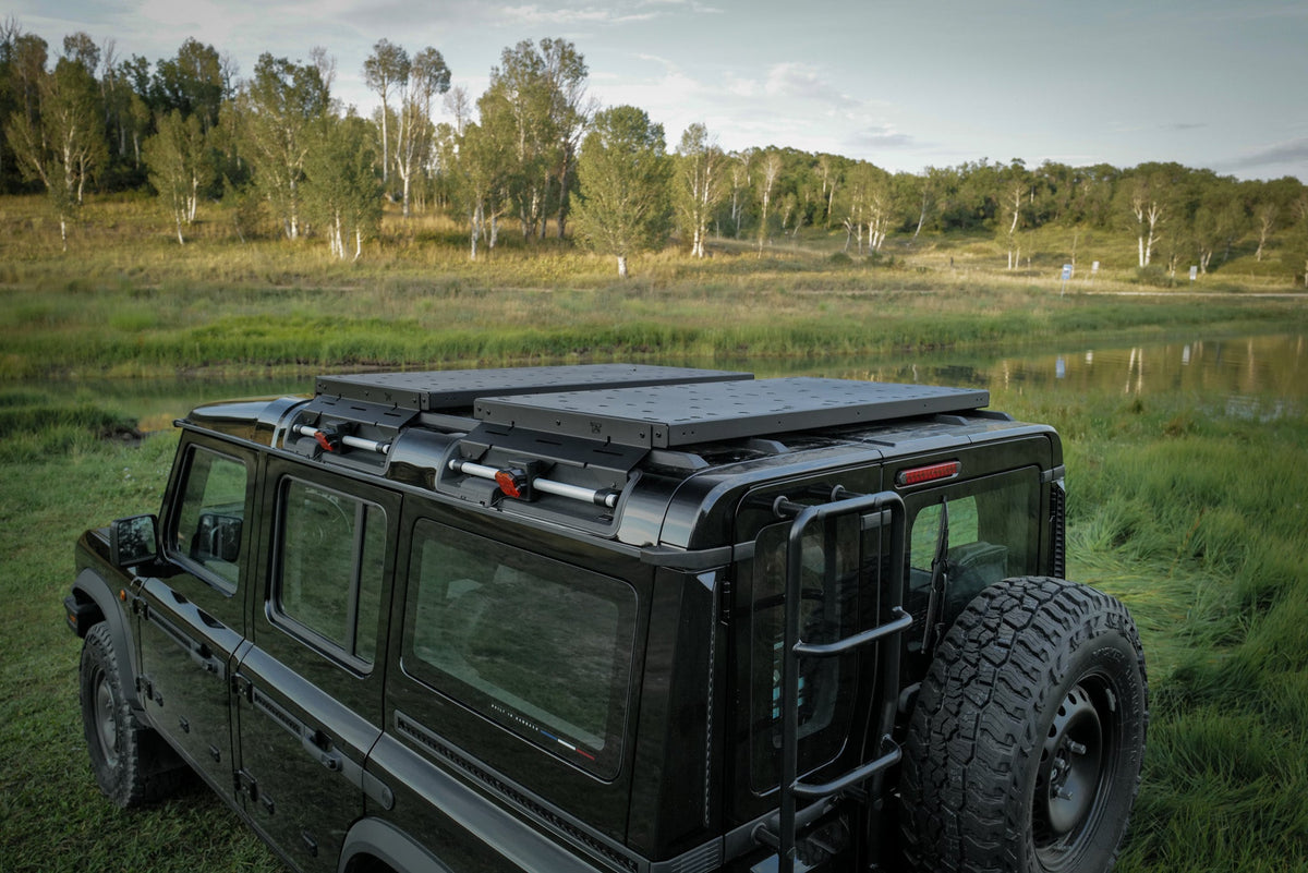 Canyon Adventure Vans Roof Platform modular gear mount for INEOS Grenadier
