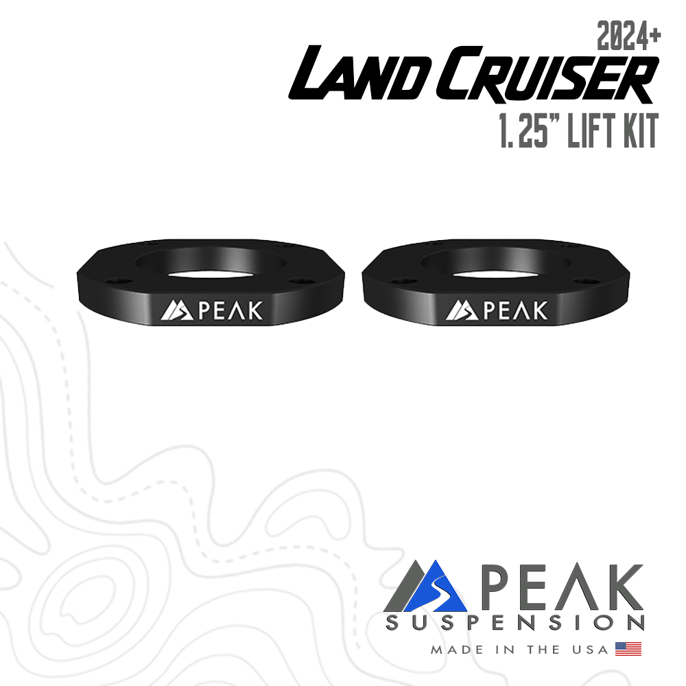 Peak Suspension 2024+ Toyota Land Cruiser 1.25" Lift Kit for 2024+ Toyota Land Cruiser