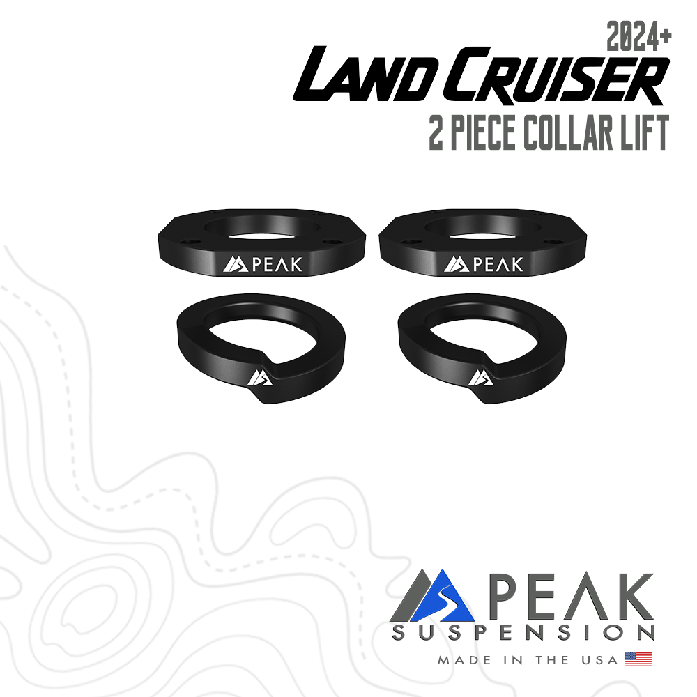 Peak Suspension 2024+ Toyota Land Cruiser 2 Piece Collar Lift for 2024+ Toyota Land Cruiser