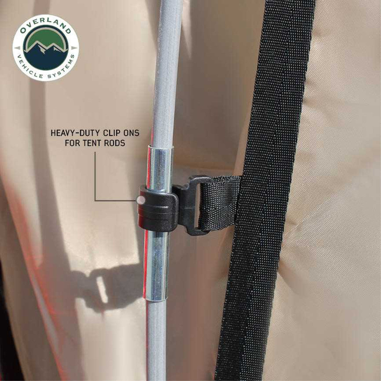 LD TACT Truck Bed Tents - Tan Body & Green Rainfly