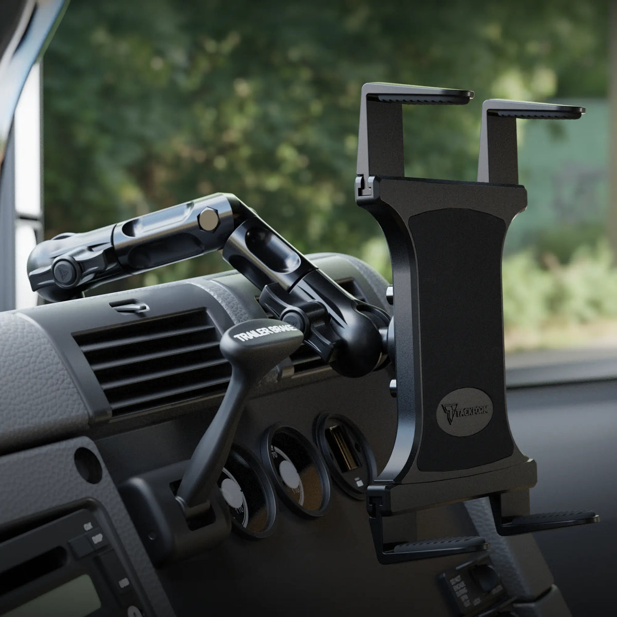 Tackform heavy duty drill base mount with composite tablet holder, universal fit