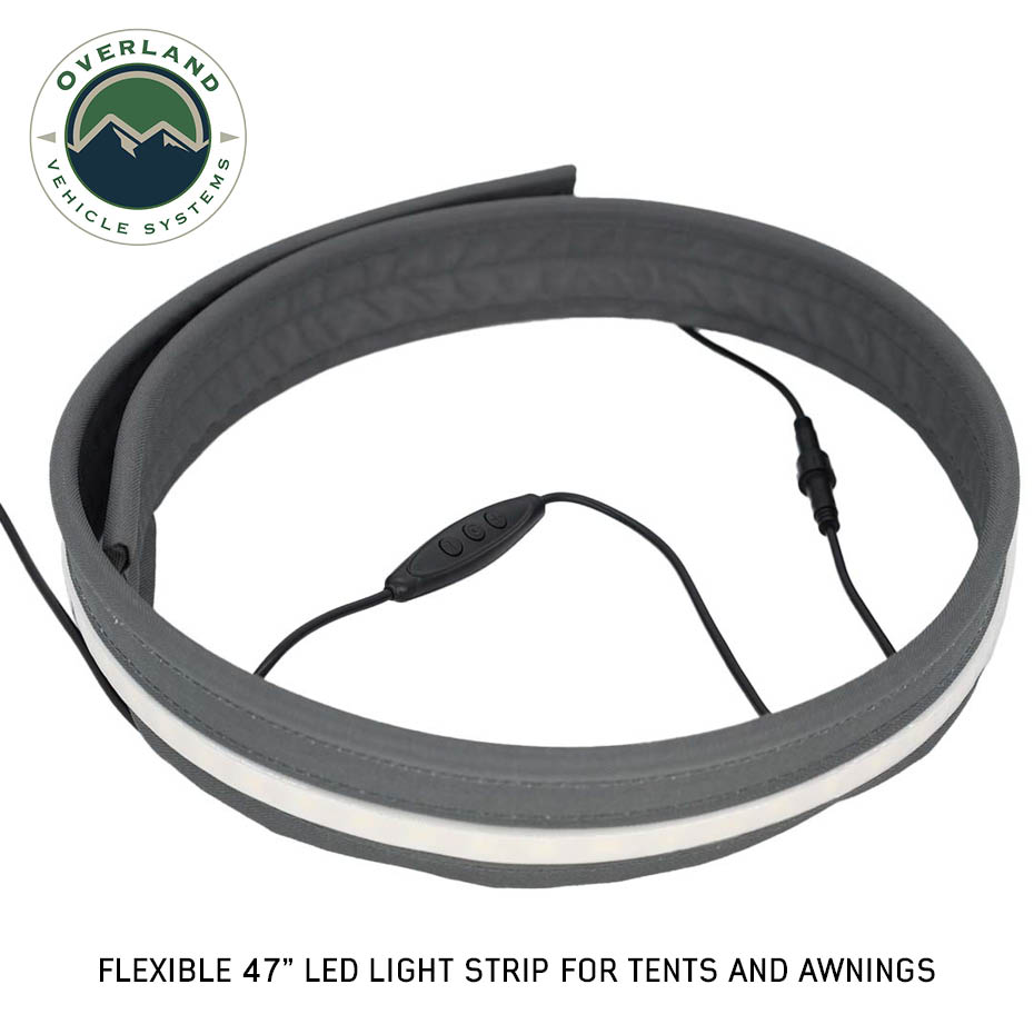 Overland Vehicle Systems flexible 47 inch LED light with dimmer for roof top tent and awning - view 2