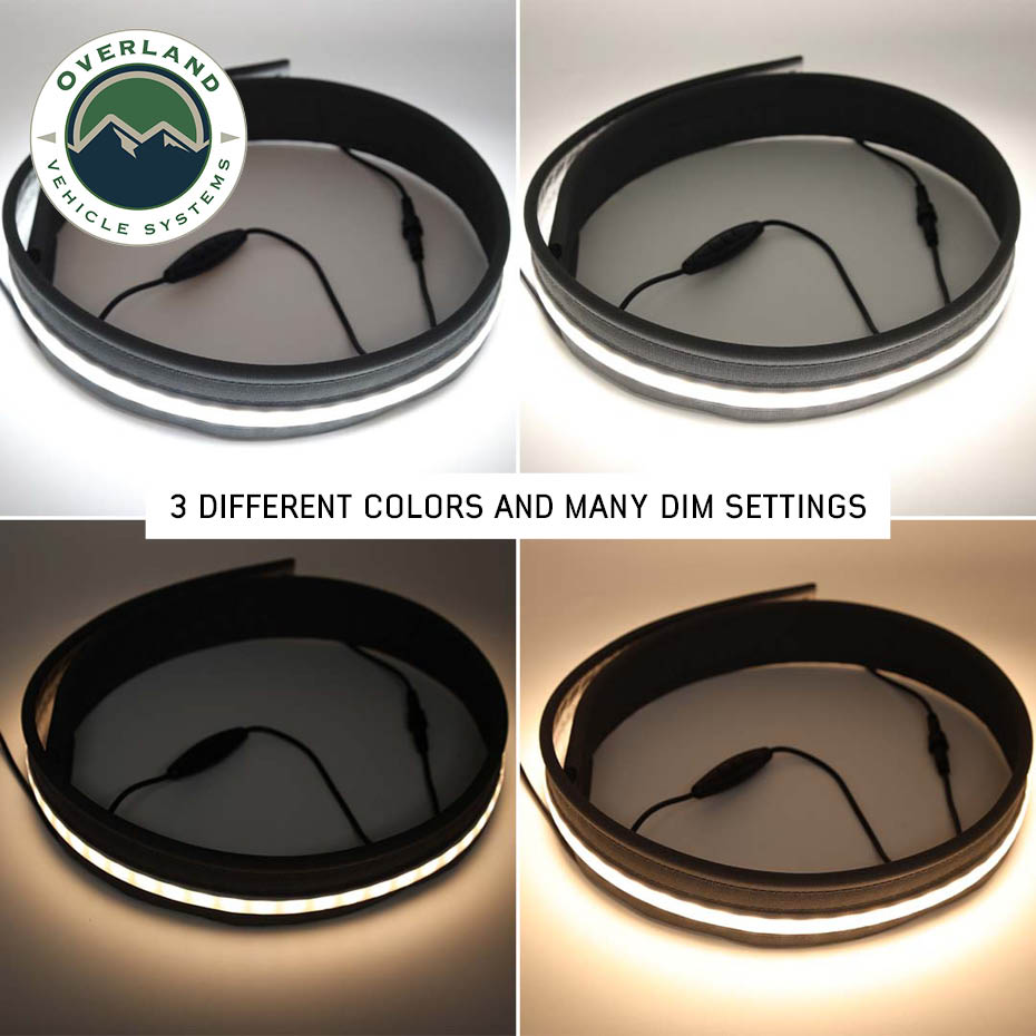 Overland Vehicle Systems flexible 47 inch LED light with dimmer for roof top tent and awning - view 3