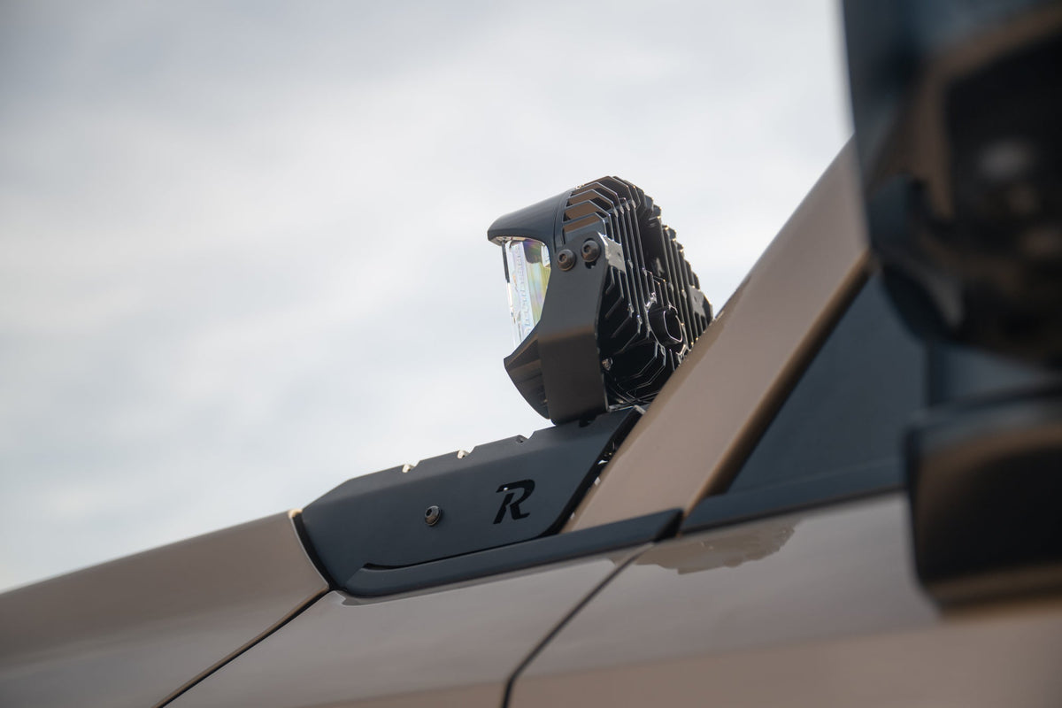 Rago Fabrication A-pillar light mounts for Lexus GX 550