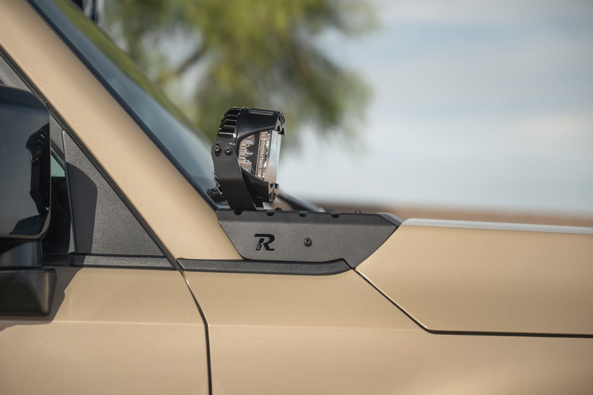 Rago Fabrication A-pillar light mounts for Lexus GX 550