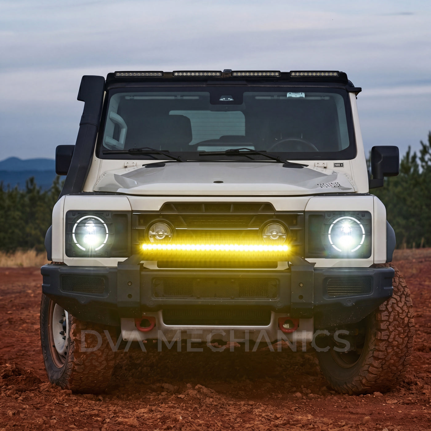 INEOS Grenadier: Front Bumper 32" LED Light Bar - Yellow