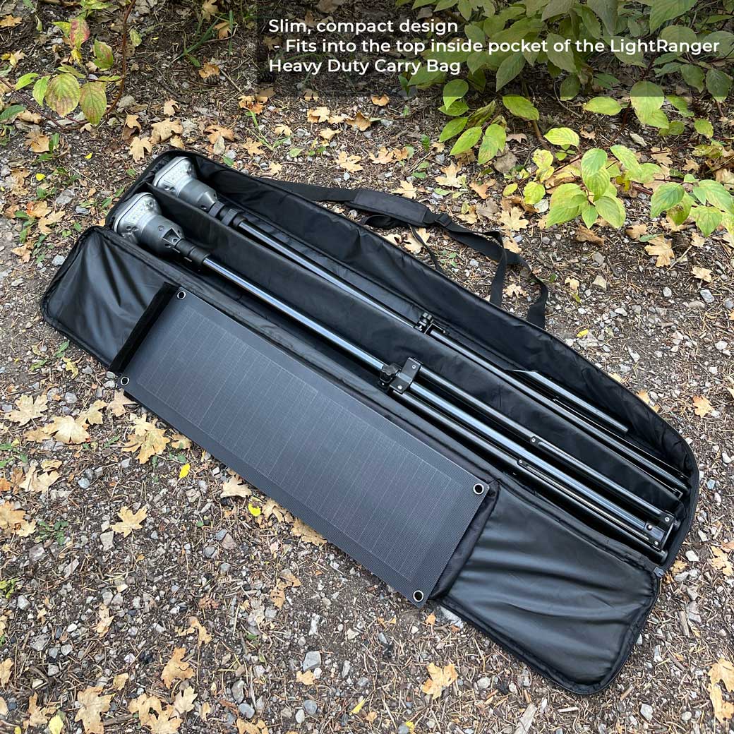 LightRanger-slim-20-watt-solar-panel-fits-into-pocket-of-carry-bag - NVMOS