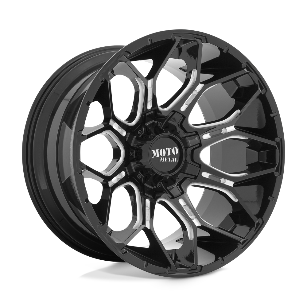 Moto Metal Sniper (MO808) Wheel - Gloss Black Milled
