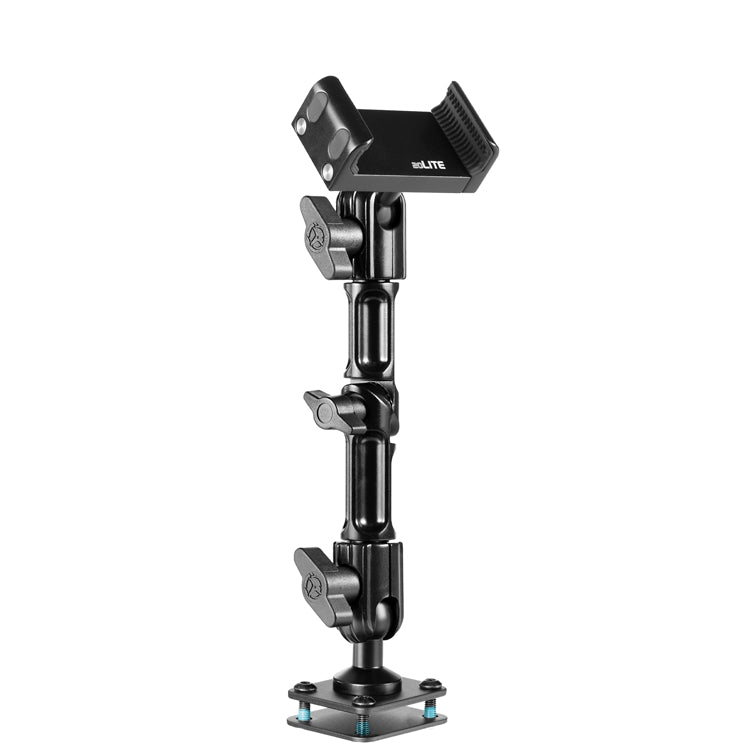 Tackform AM02-20L-BK drill base dashboard phone mount with 7" arm for semi truck, universal fit