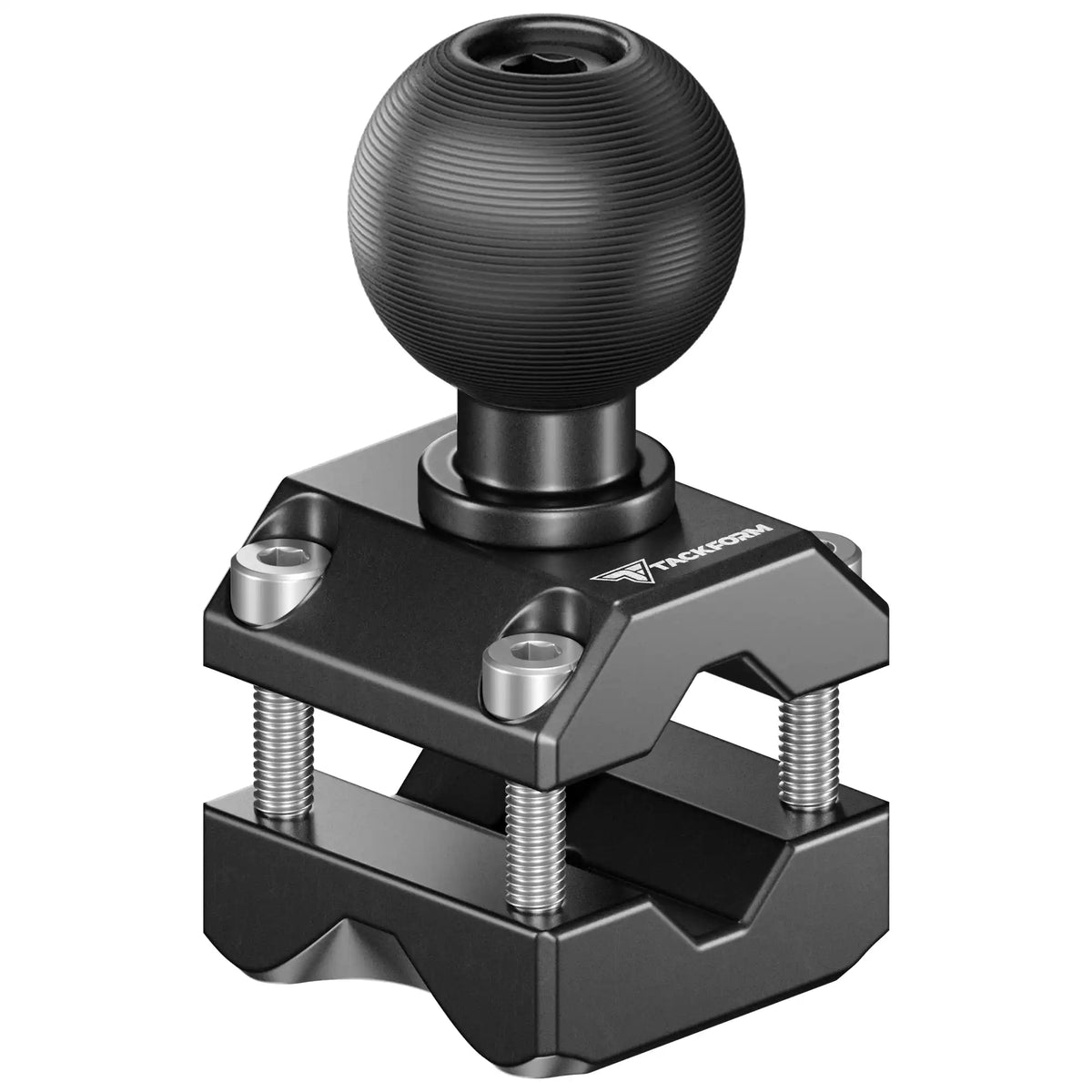 Tackform 3/8 to 5/8 inch bar clamp headrest mount with 26mm ball, universal fit