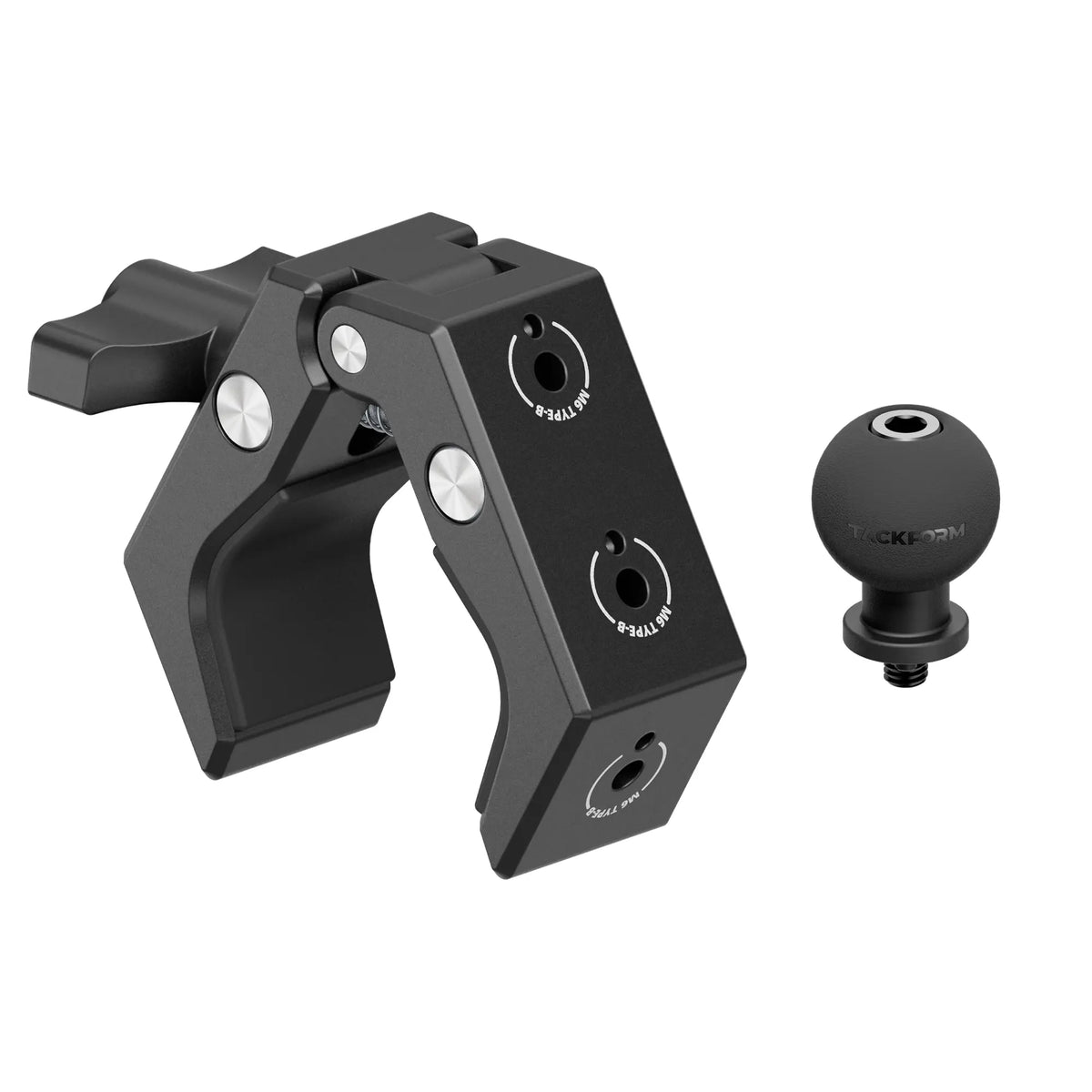 Tackform multi-mount grab handle bar clamp with 25mm rubber ball, universal fit