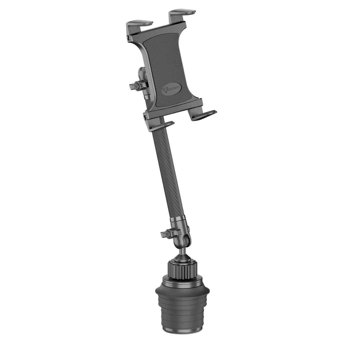 Tackform composite tablet holder with cup holder base for universal fit
