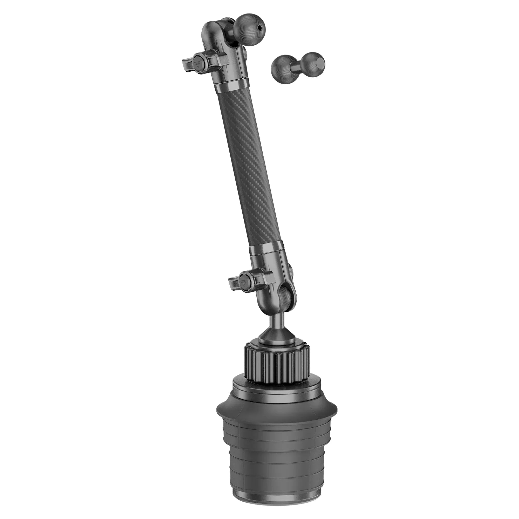 Adjustable carbon fiber vehicle accessory mounting arm for off-road and overlanding gear