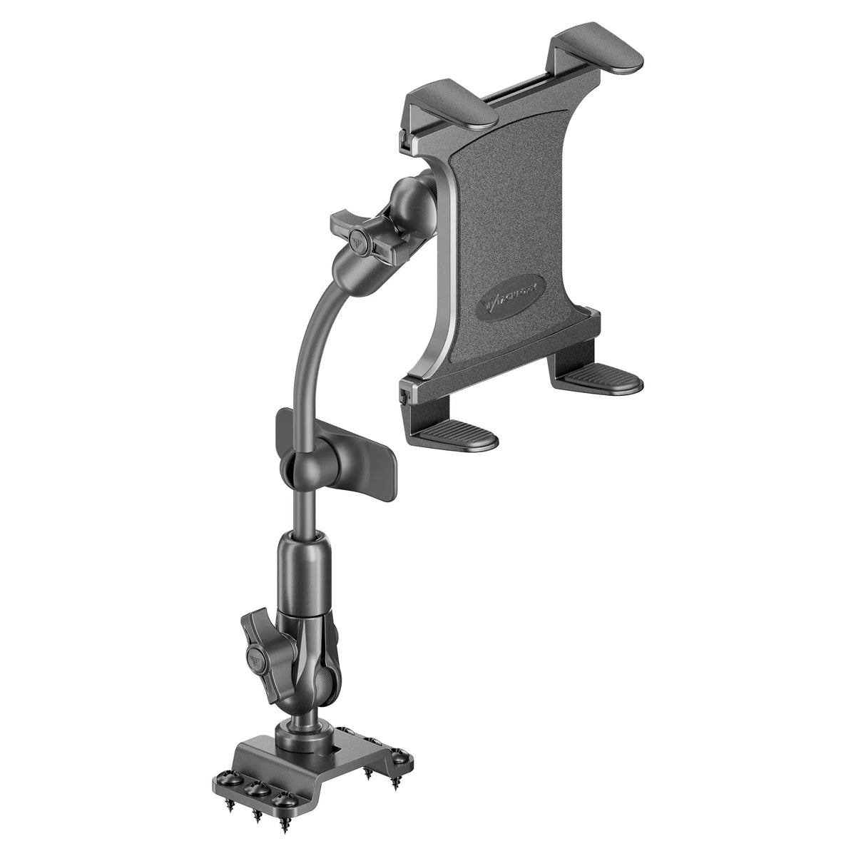 Tackform drill base mount with composite tablet holder for universal fit