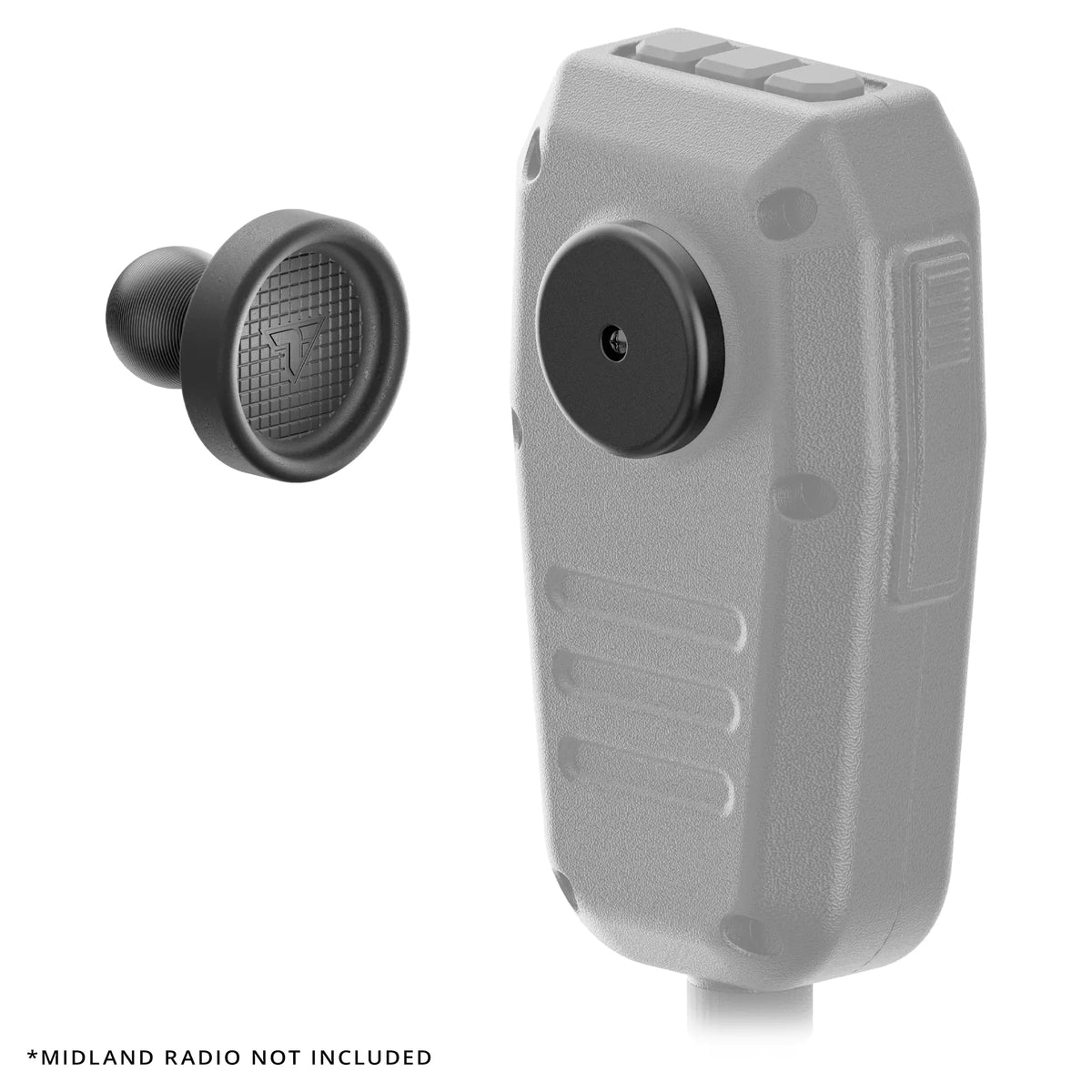 Tackform magnetic CB mic holder with 20mm ball for Midland MXT radios