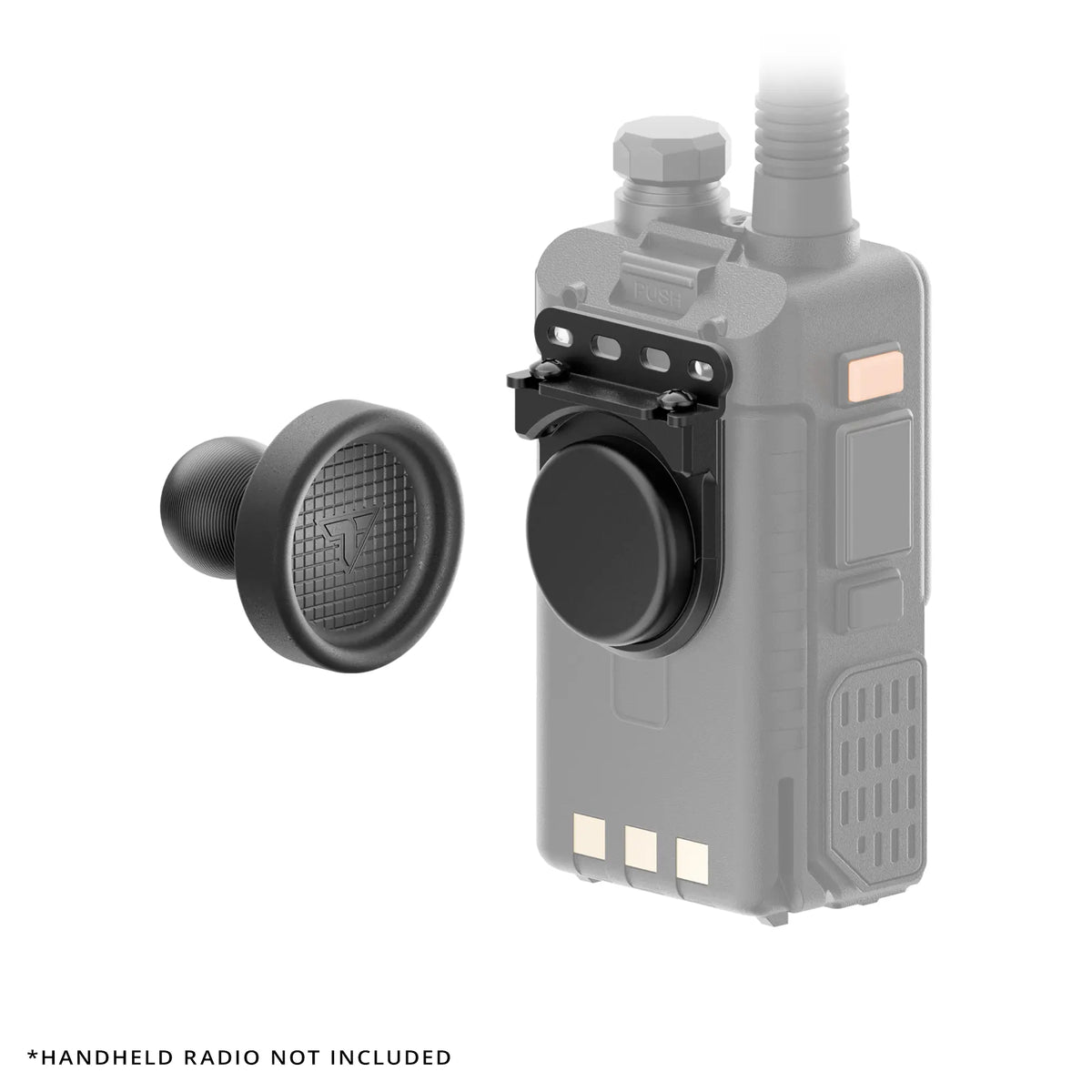 Tackform universal magnetic handheld radio holder with 20mm ball