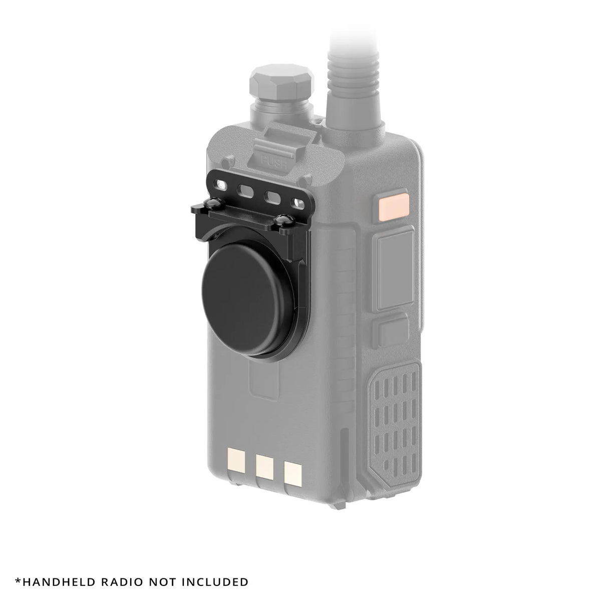 Tackform magnetic adapter for handheld radios, universal fit