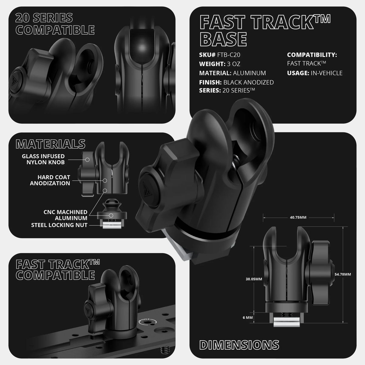 Tackform Fast Track 20mm socket for universal fit