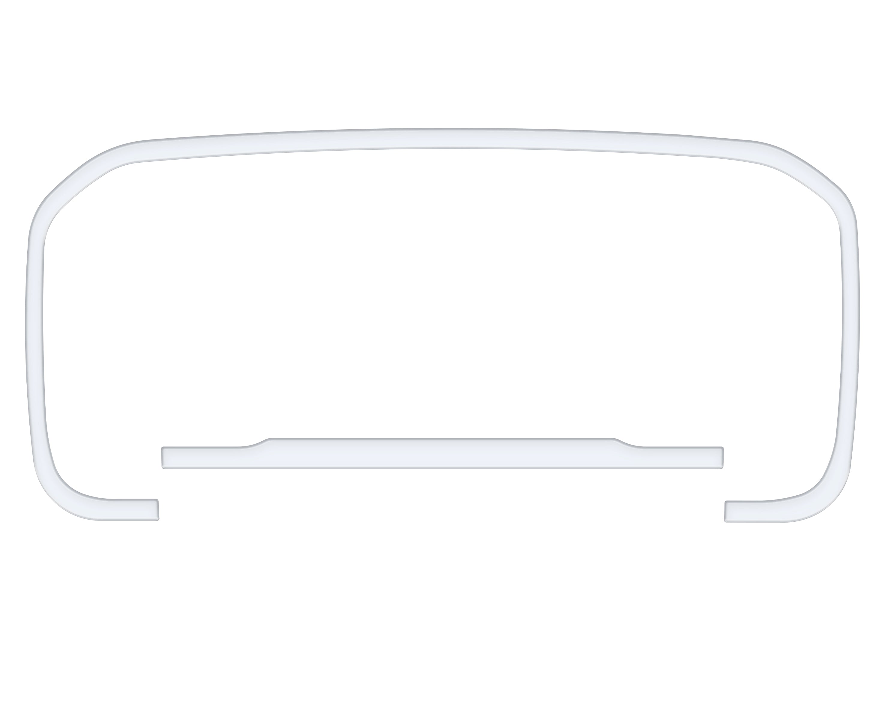 Dashboard Accent Trim Fits 2022-2022 Ford Maverick Gloss White