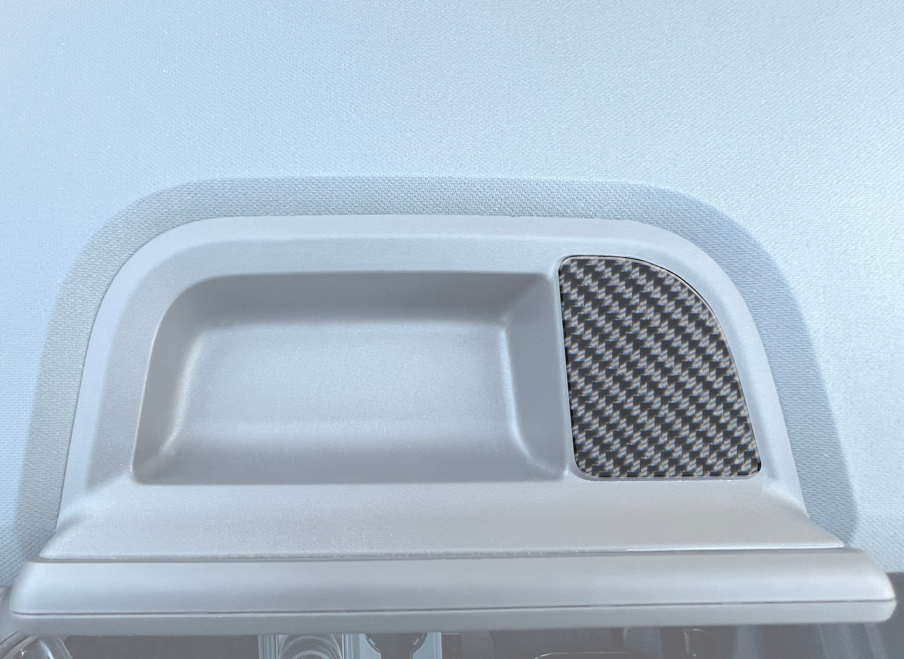 Tufskinz.com Upper Center Dash Overlay Fits 2022-2024 Ford Maverick - SKU MAV040-AMB-G - MAV040 DCF G 20 Opacity - off-road overland product image