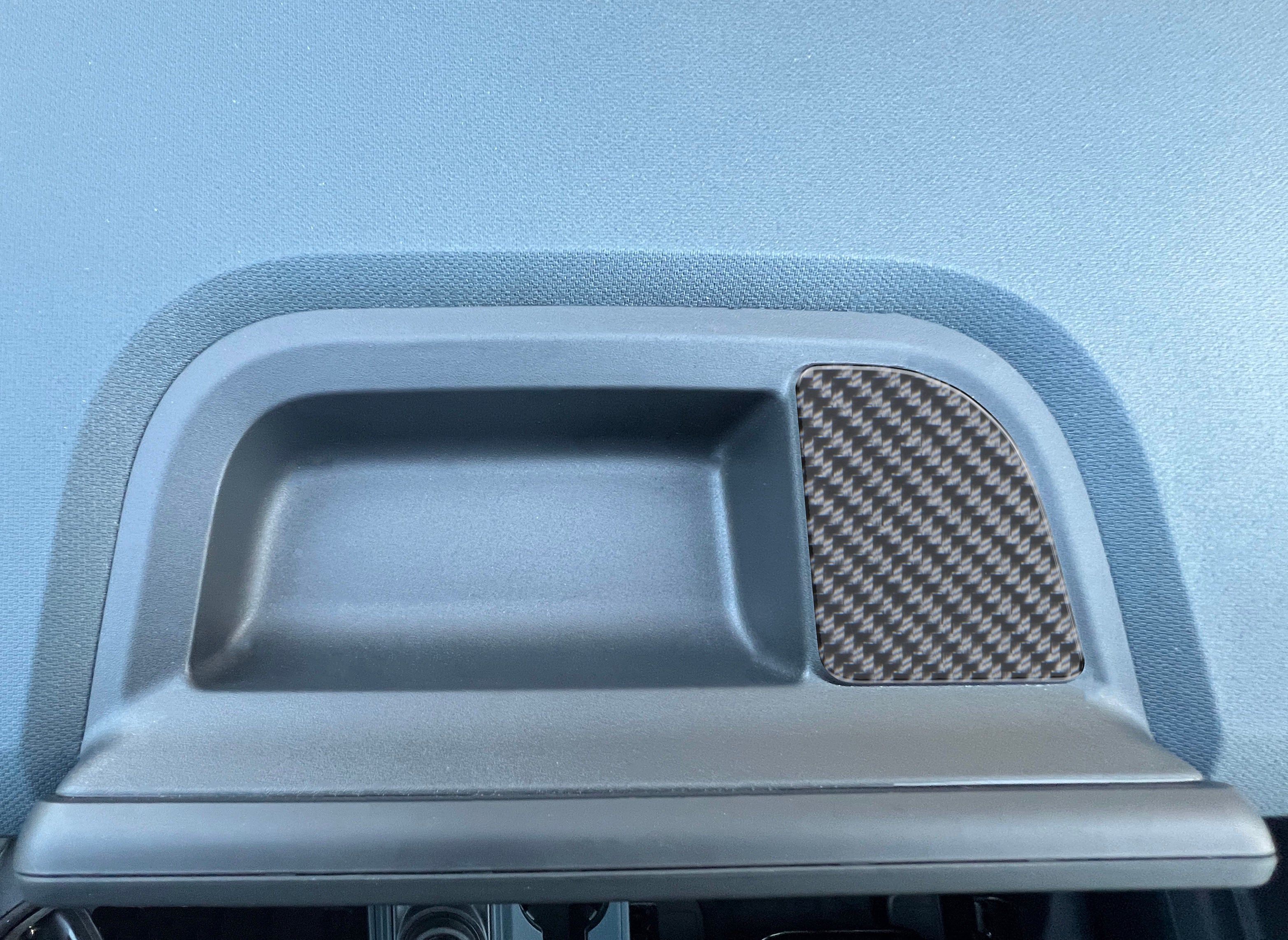 Tufskinz.com Upper Center Dash Overlay Fits 2022-2024 Ford Maverick - SKU MAV040-AEA-G - MAV040 DCF G - off-road overland product image