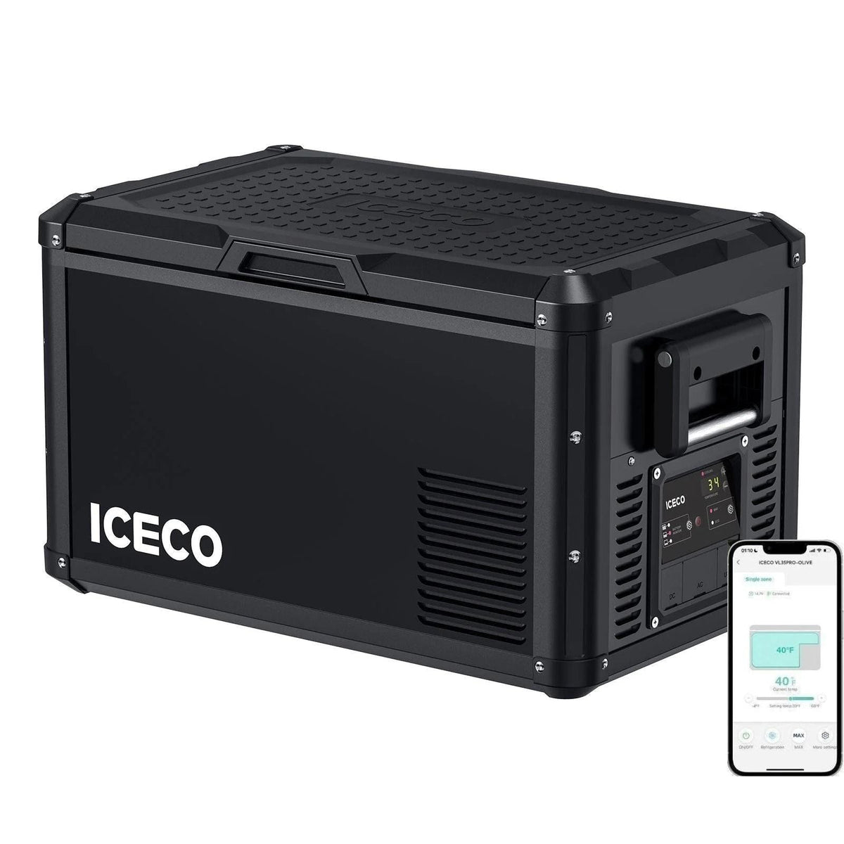 ICECO VL35ProS 37QT single zone 12V fridge freezer, universal fit