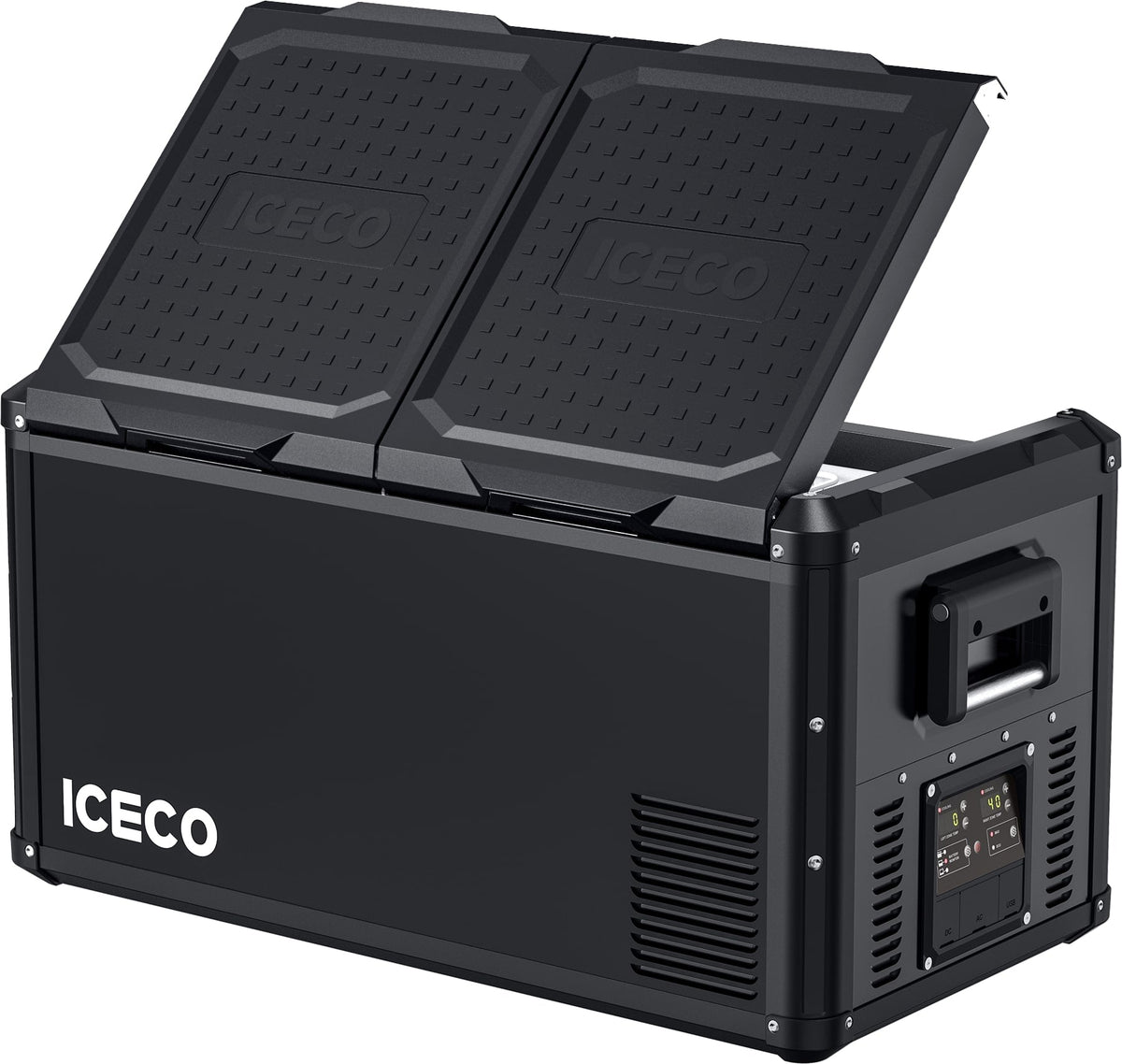 ICECO VL75ProD 79QT dual zone 12V fridge freezer, universal fit