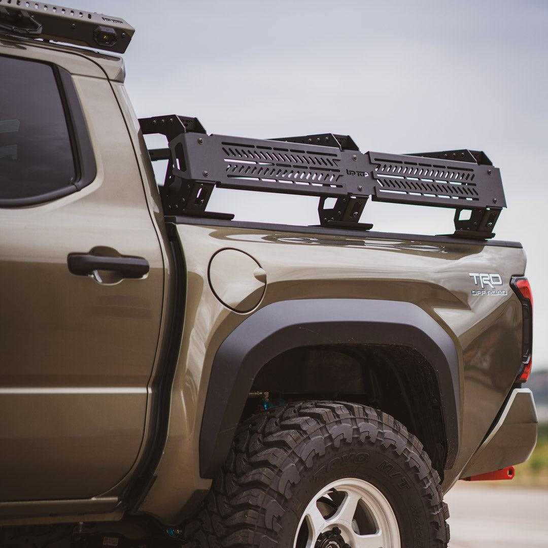 upTOP Overland TRUSS mid height bed rack with gear