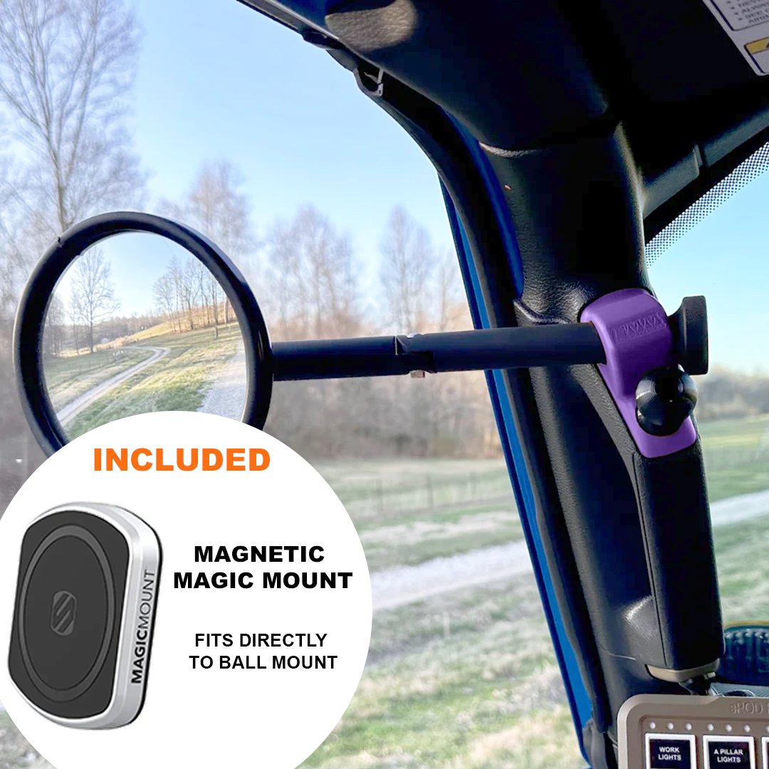 Espejos laterales de pilar A para Jeep CMM Offroad 2024 Gladiator/JT con montaje en base para conductor y pasajero