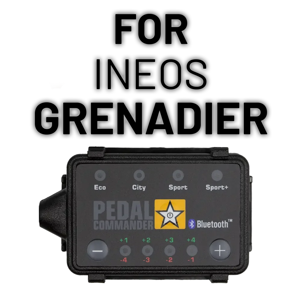 Pedal Commander throttle response controller with Eco, City, Sport, and Sport+ modes for vehicles