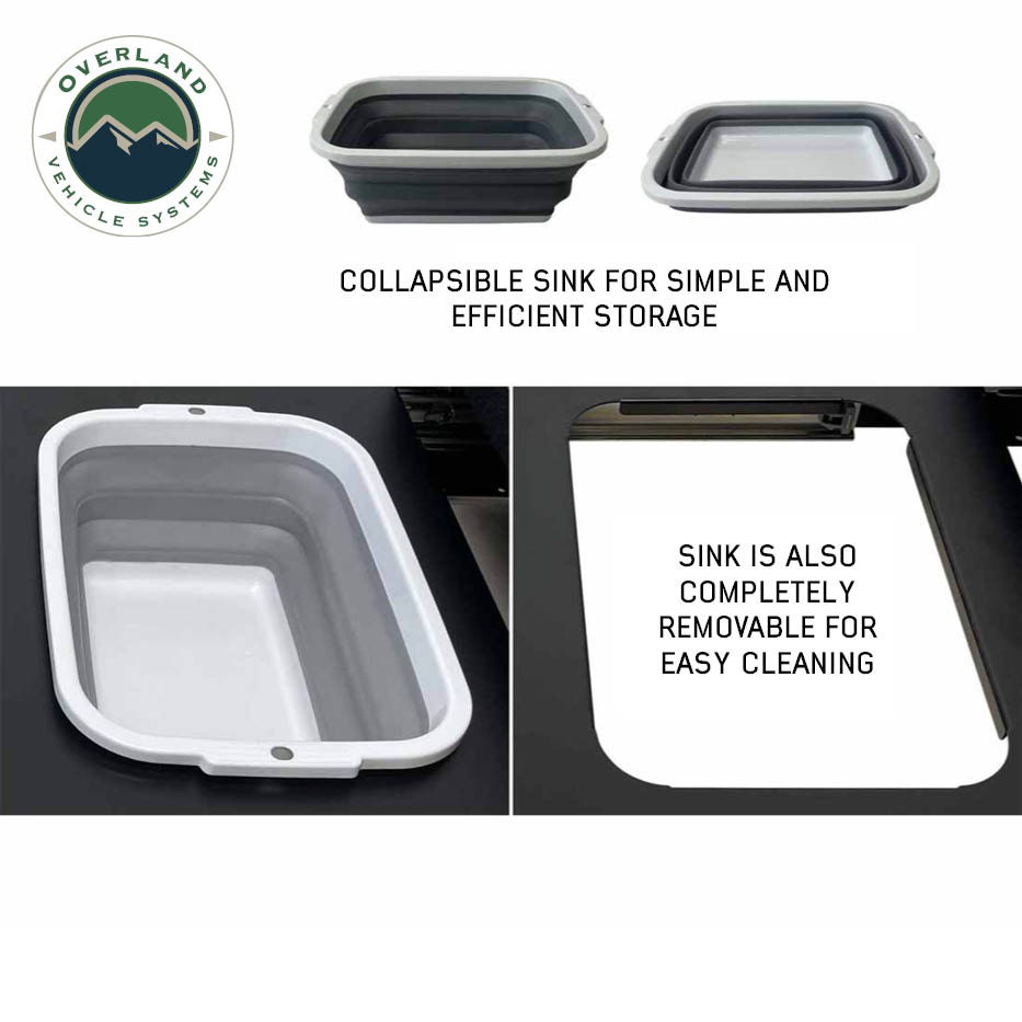 Overland Vehicle Systems Mid-Size Cargo Box Kitchen with slide-out sink and cooking shelf - view 6