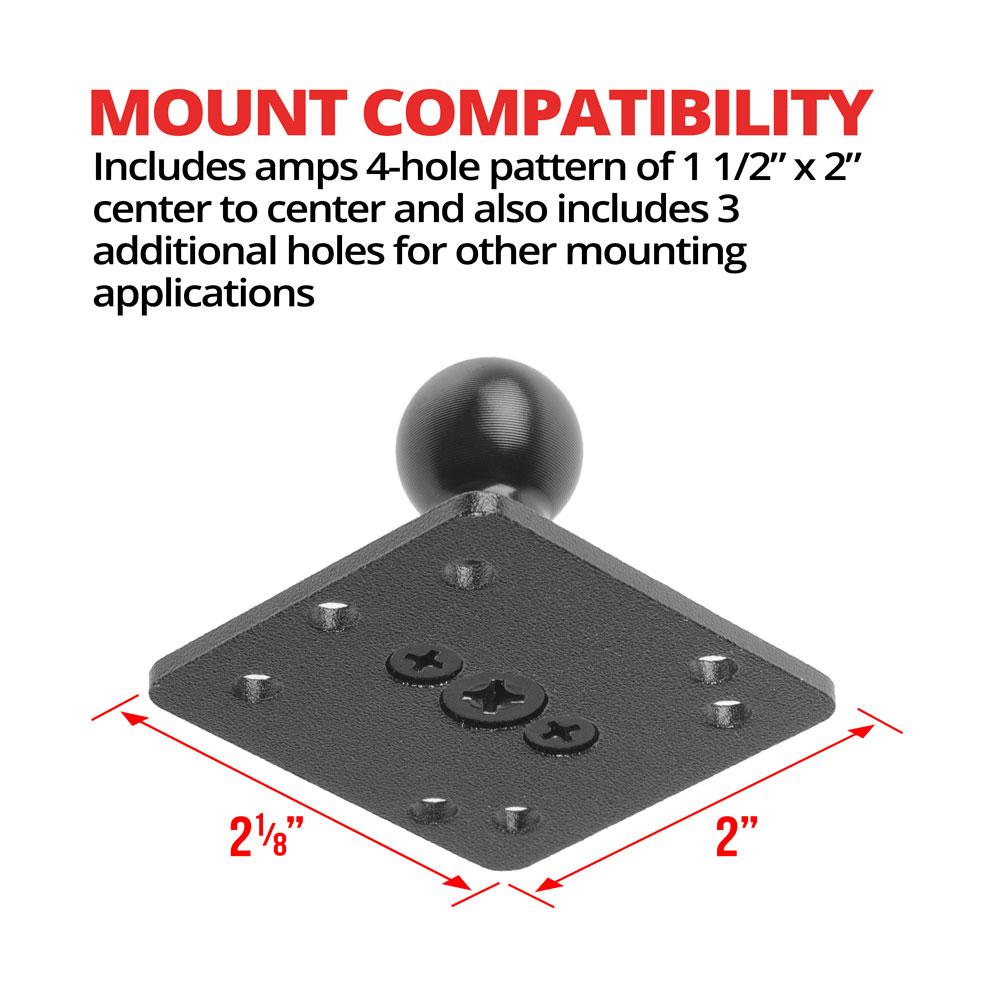 Tackform AMPS mount 20mm ball for universal fit
