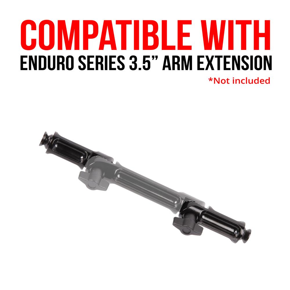 Tackform modular dual flange arm for universal fit
