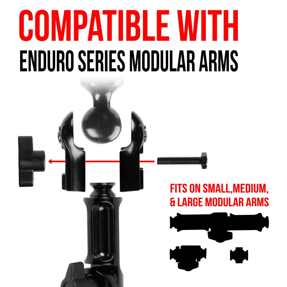 Tackform flange to 25mm ball coupler arm for universal fit