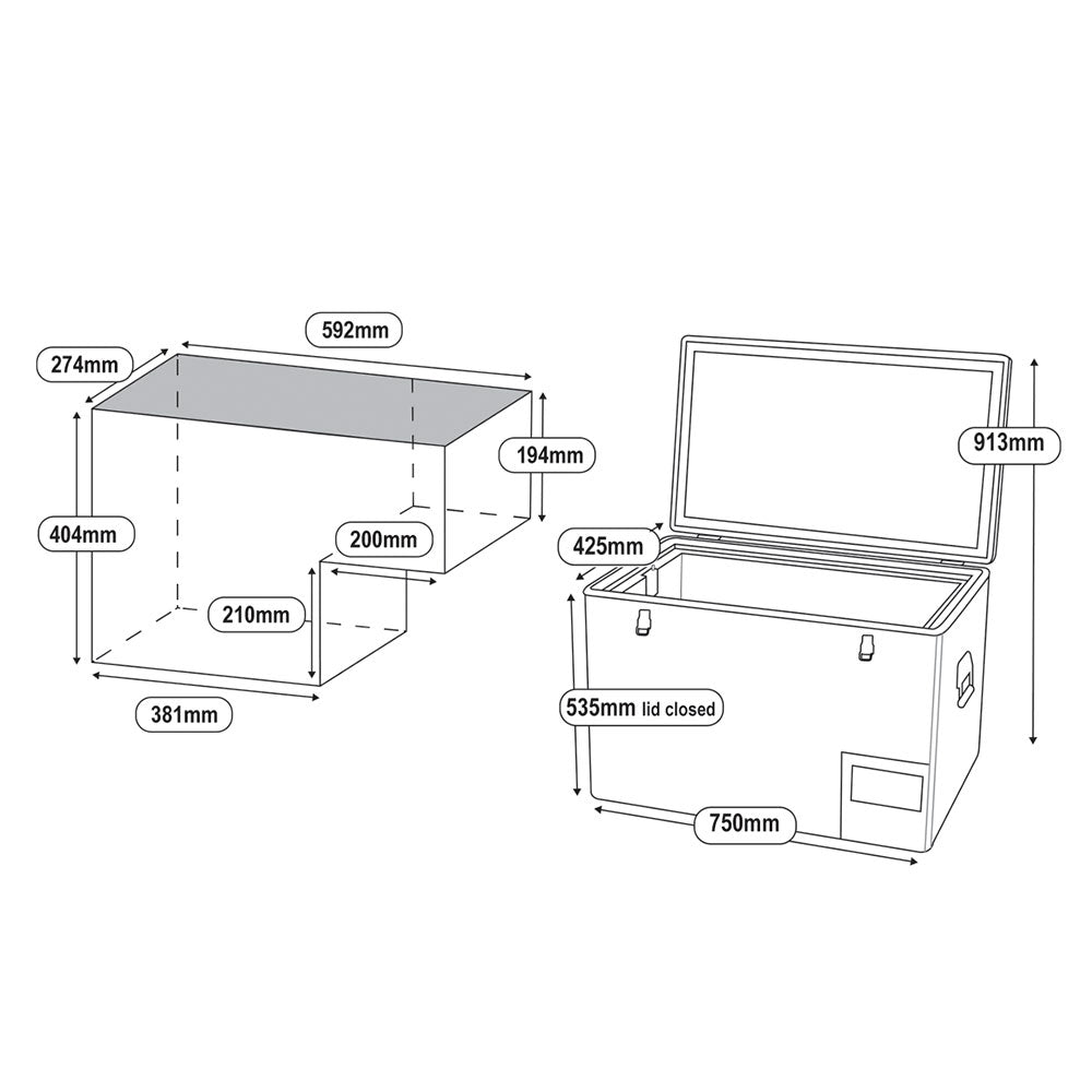 National Luna Legacy Smart QC Fridge/Freezer