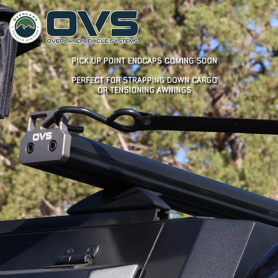 Overland Vehicle Systems Pro Crossbars with end caps and brackets - view 7