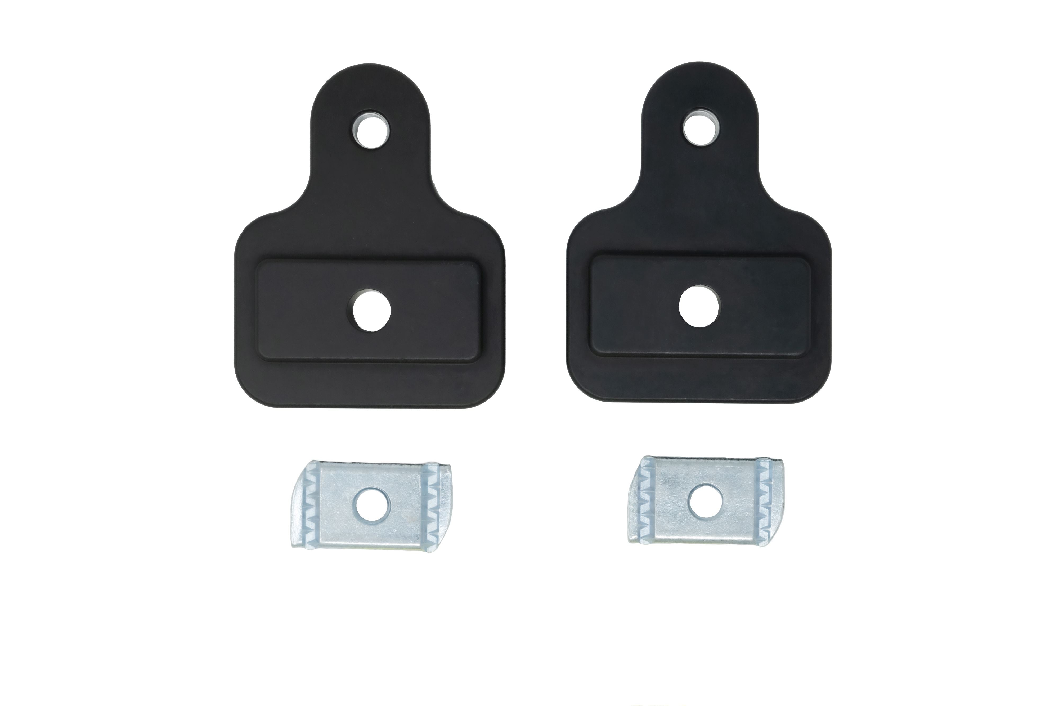 Nissan rail mounting brackets and hardware for vehicle overlanding accessories