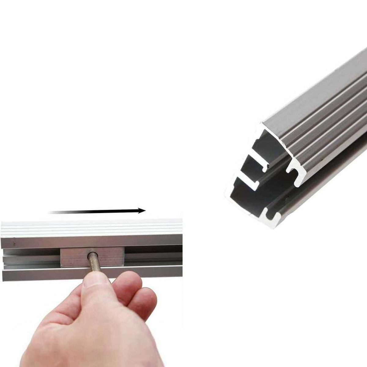 Overland Vehicle Systems replacement mounting rails for HD Nomadic 4 roof top tent