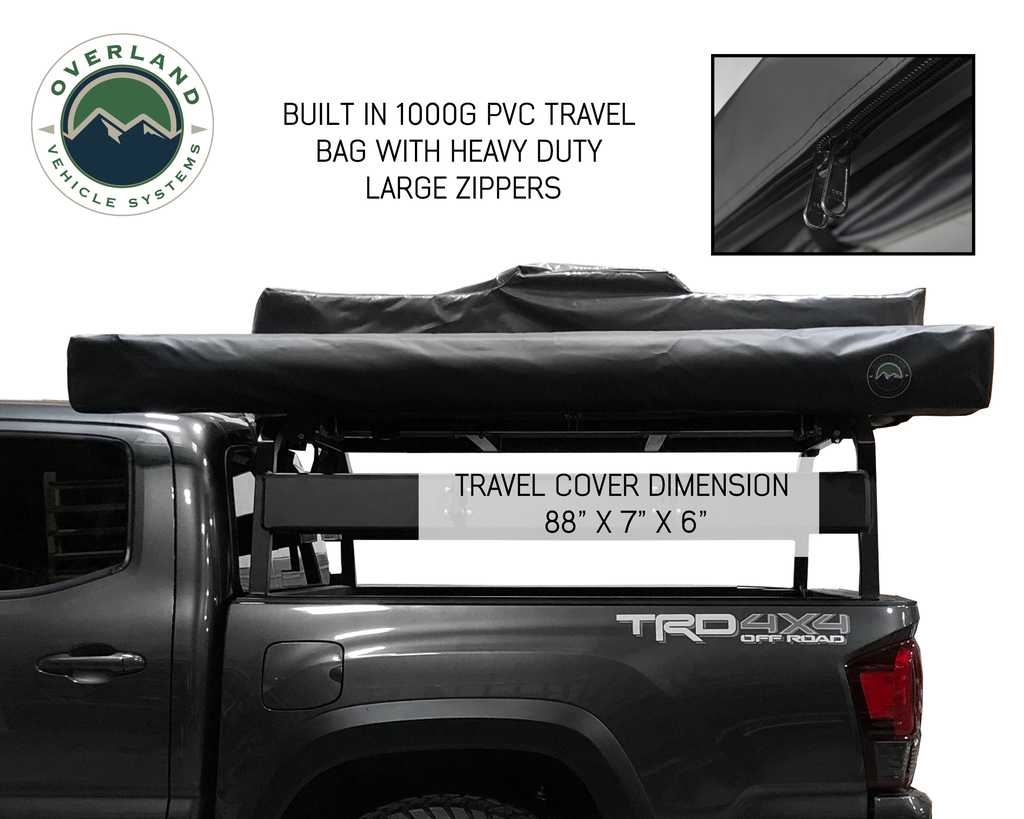 Overland Vehicle Systems travel cover for Nomadic 270 awning driver side - view 2