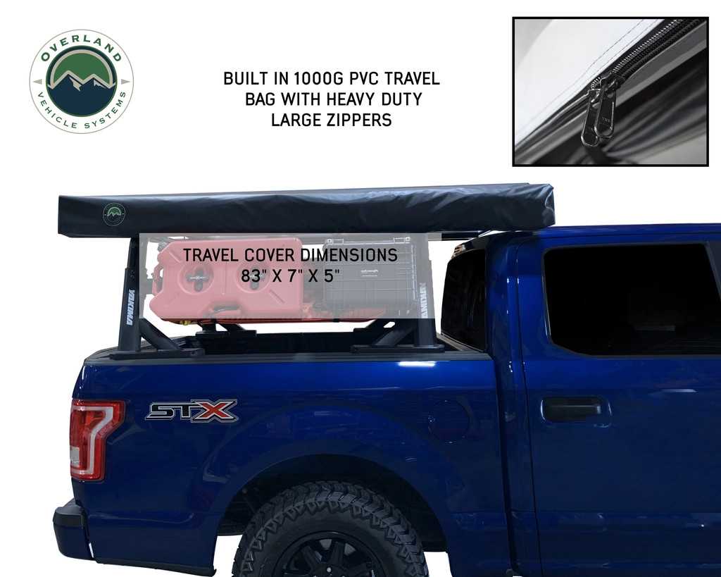 Overland Vehicle Systems travel cover for Nomadic 270 LT awning passenger side - view 2