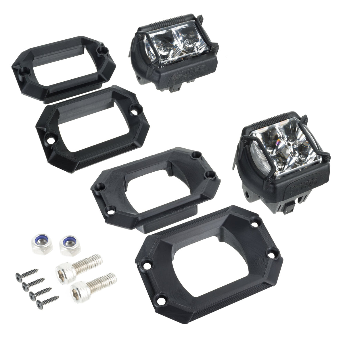 ORACLE Lighting angled flush mount bezels for Vega 2 and Vega 4 pods, universal fit