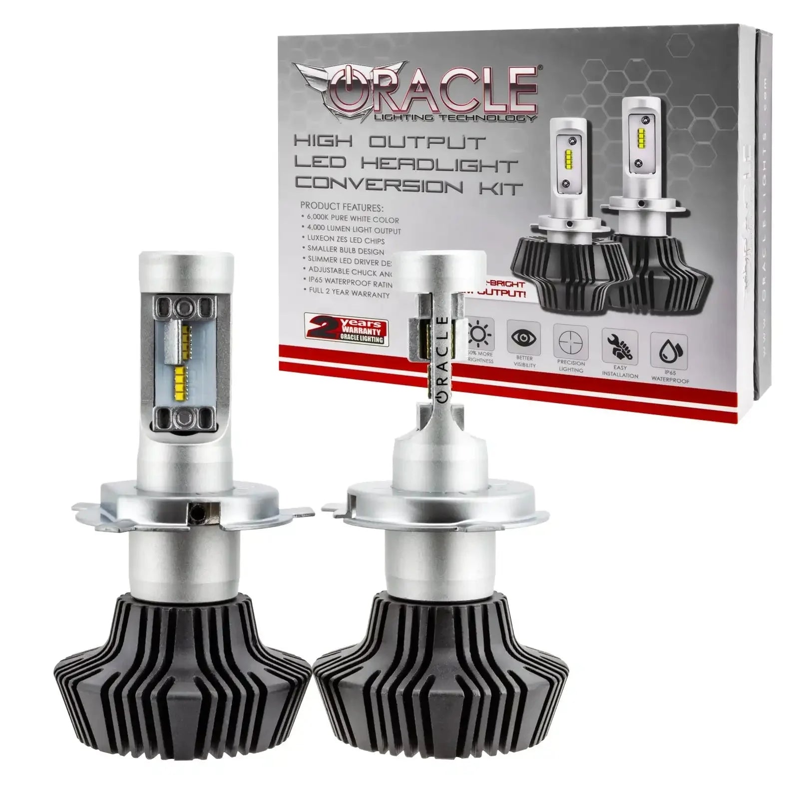 ORACLE Lighting 1998-2015 Toyota Tacoma H4 - 4,000+ Lumen Conversion Kit (High/Low Beam (Non-Projector))