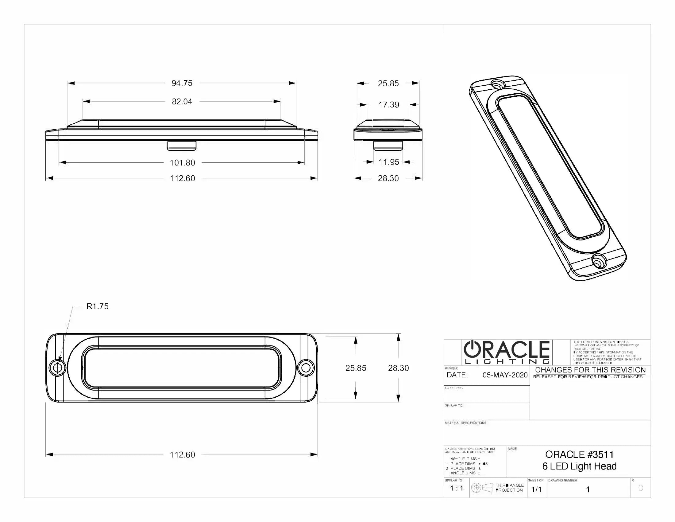 ORACLE_3511_LED_Lighthead - NVMOS
