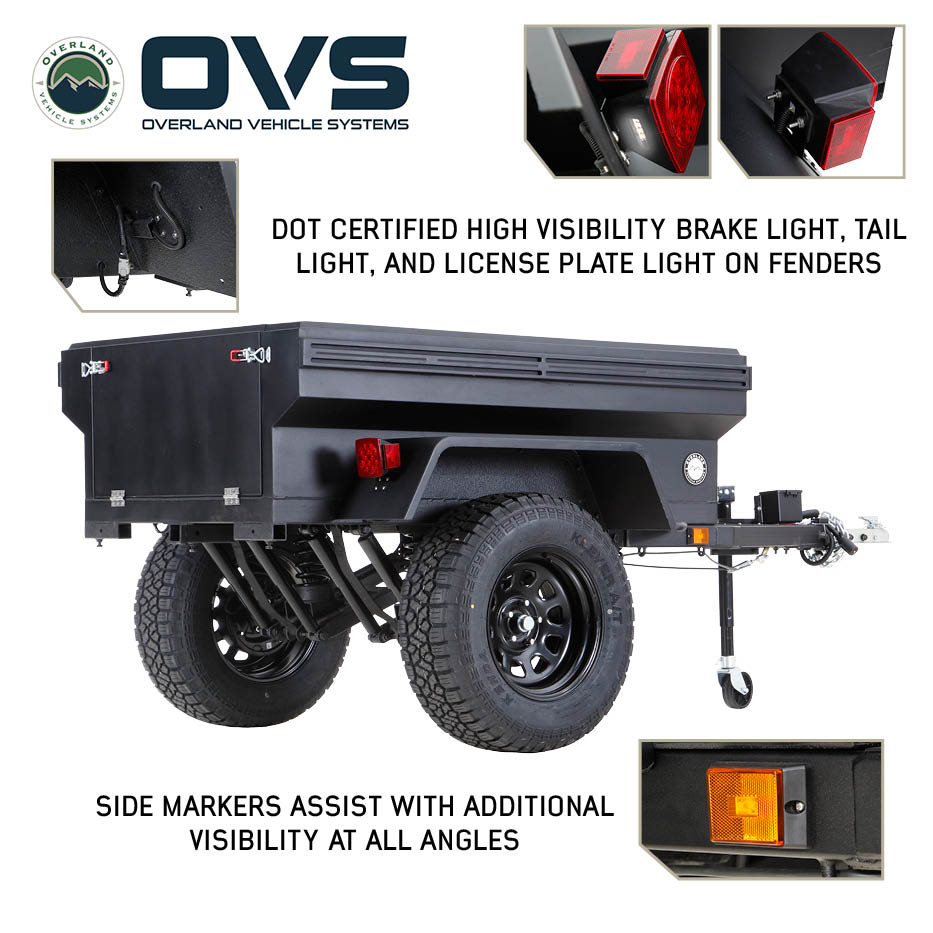 Overland Vehicle Systems military style off road trailer with articulating suspension - view 10
